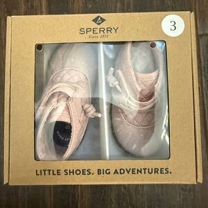 **NEW** never worn Sperry Baby Walker Shoes in Light Pink